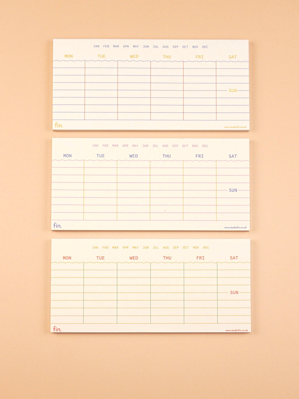 Mini Undated Weekly Planner \ DL Size Weekly Planner