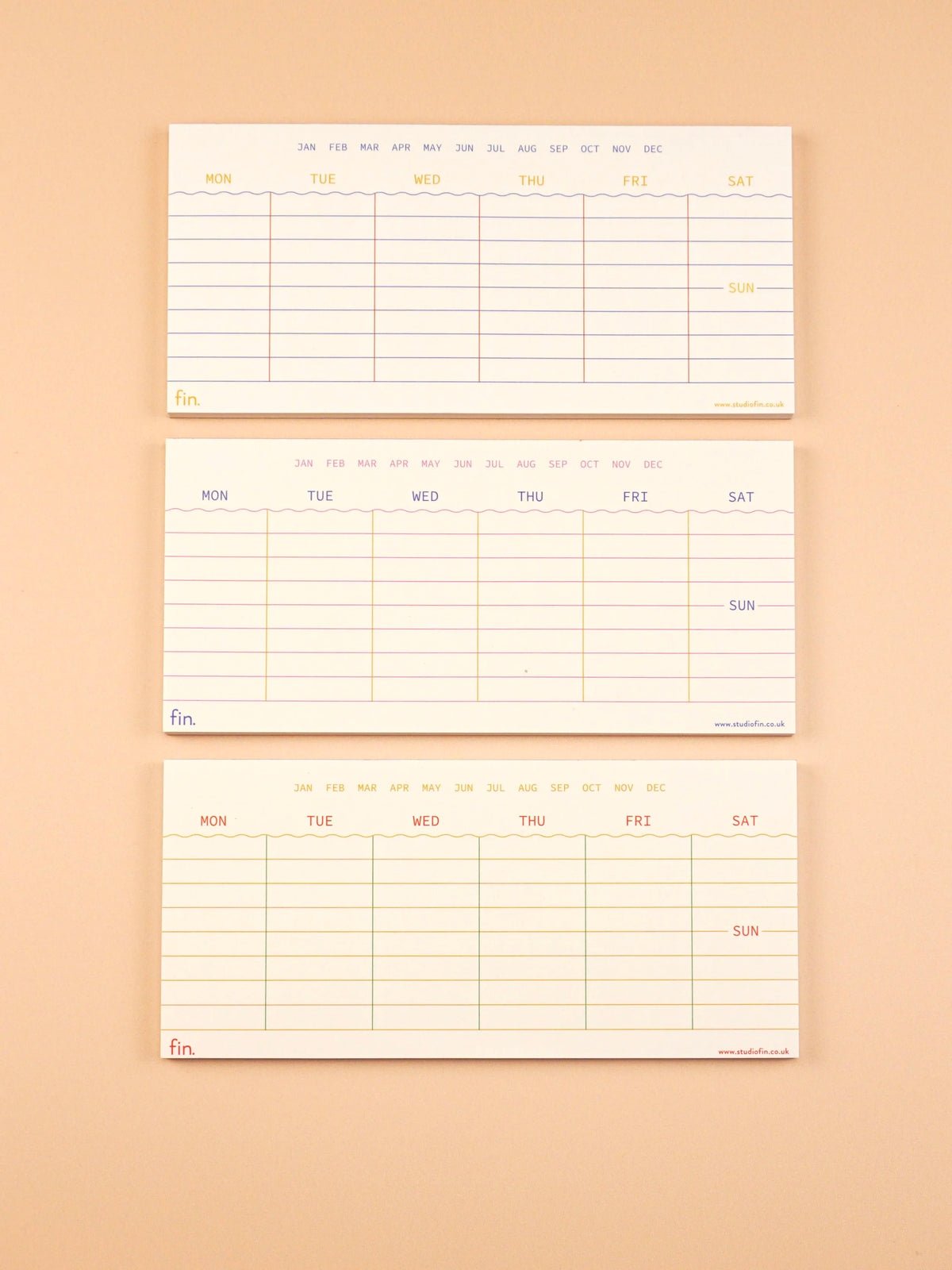 Mini Undated Weekly Planner \ DL Size Weekly Planner