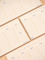 Mini Undated Weekly Planner \ DL Size Weekly Planner