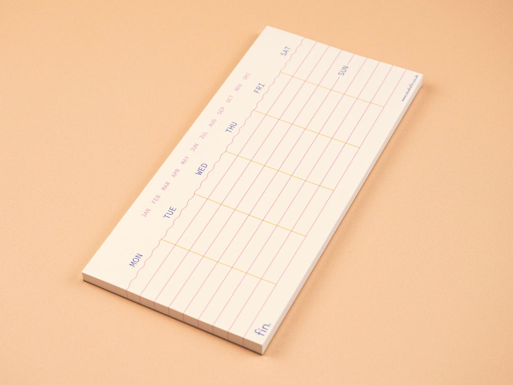 Mini Undated Weekly Planner \ DL Size Weekly Planner