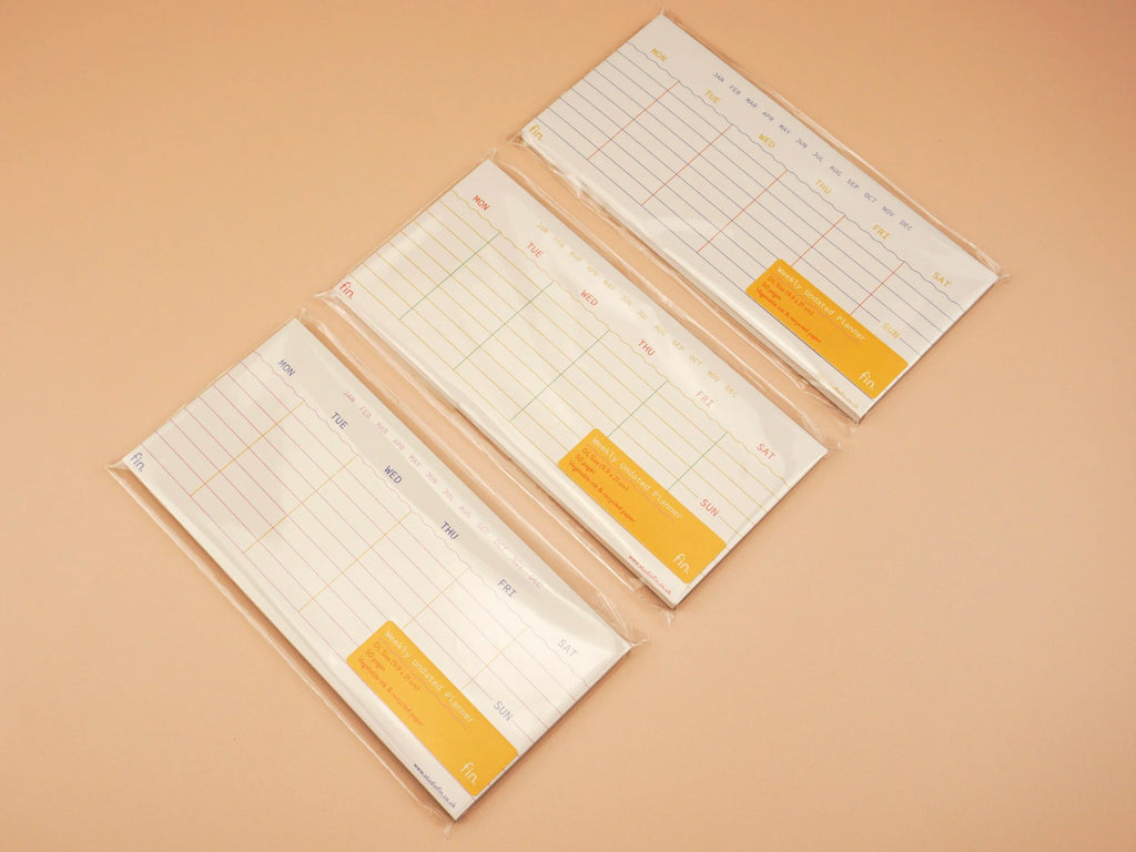 Mini Undated Weekly Planner \ DL Size Weekly Planner