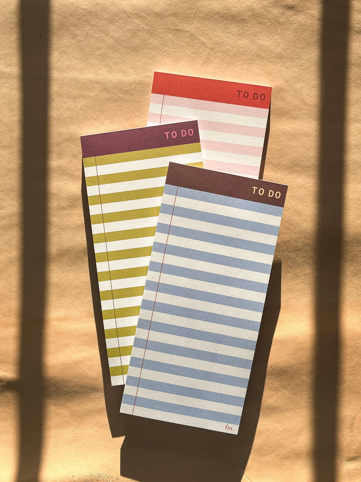 Striped To-Do List Pad / DL Size