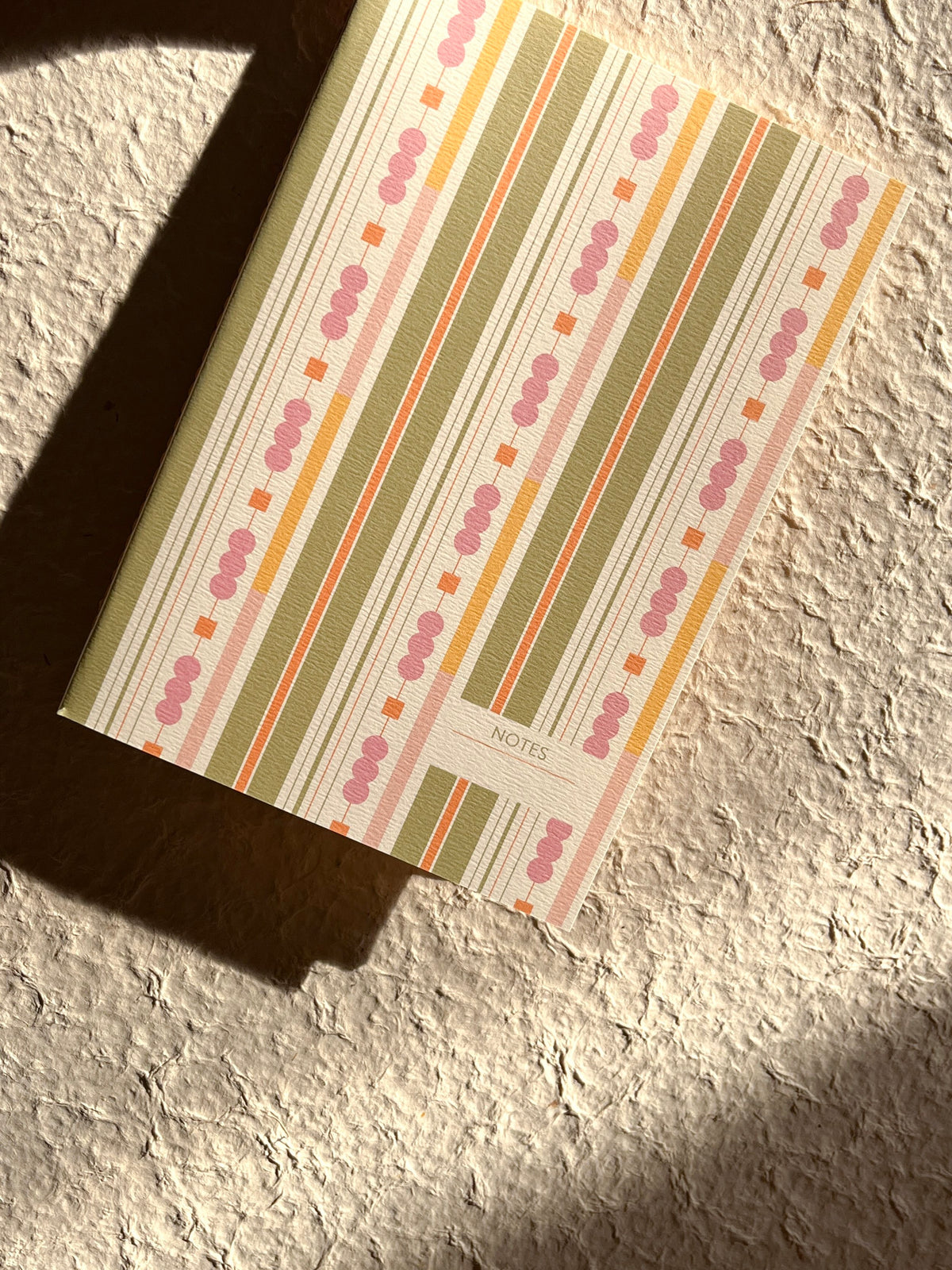 Fern \ Stripes Handmade Notebook