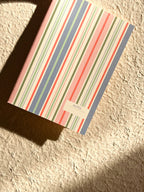 Ivy / Multi-color Striped Notebook