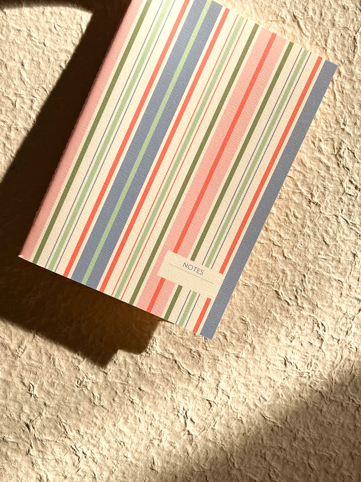 Ivy / Multi-color Striped Notebook