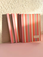 Felix / Vintage Style Striped Notebook