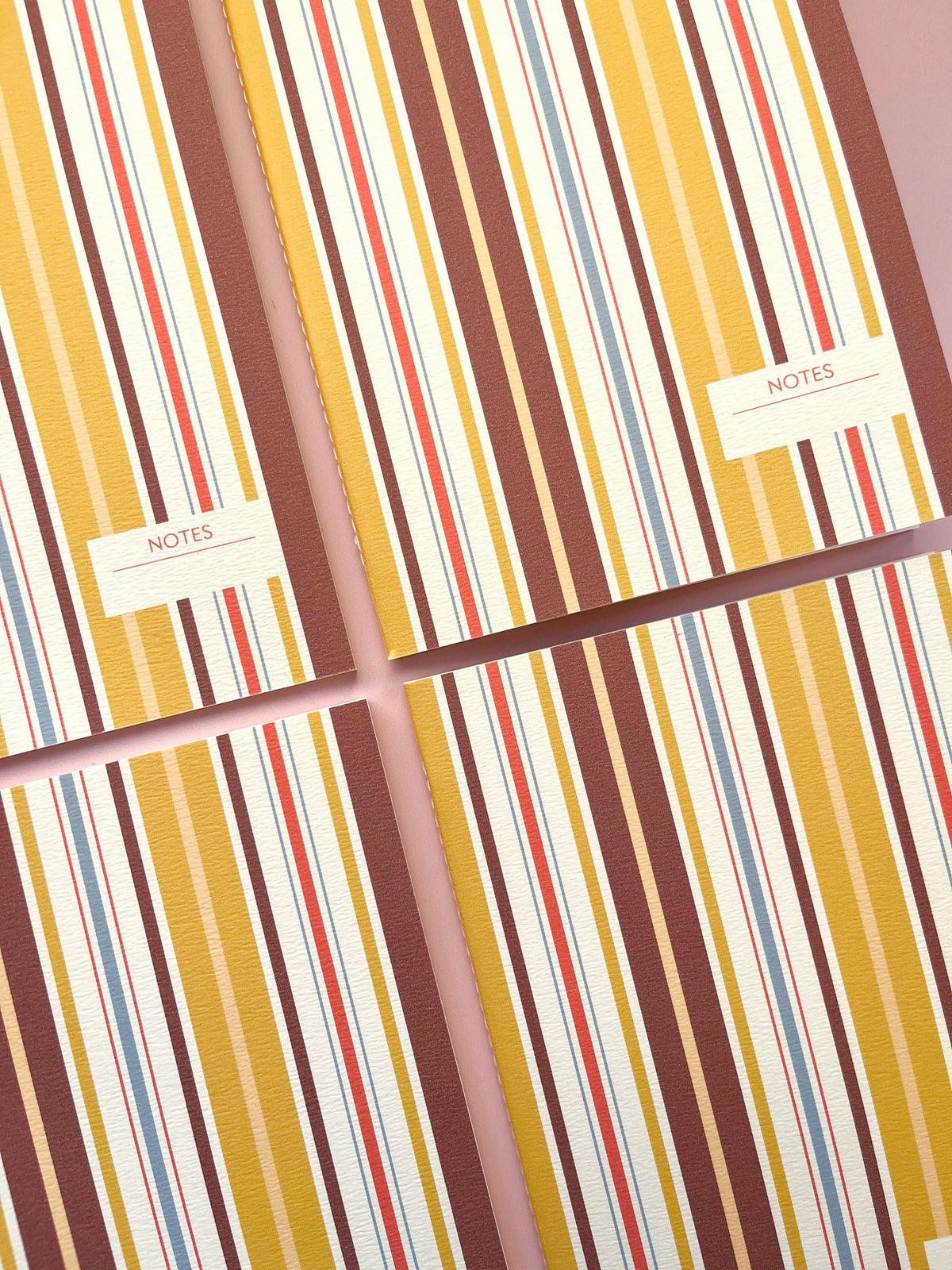 Jude / Multi-color Striped Notebook