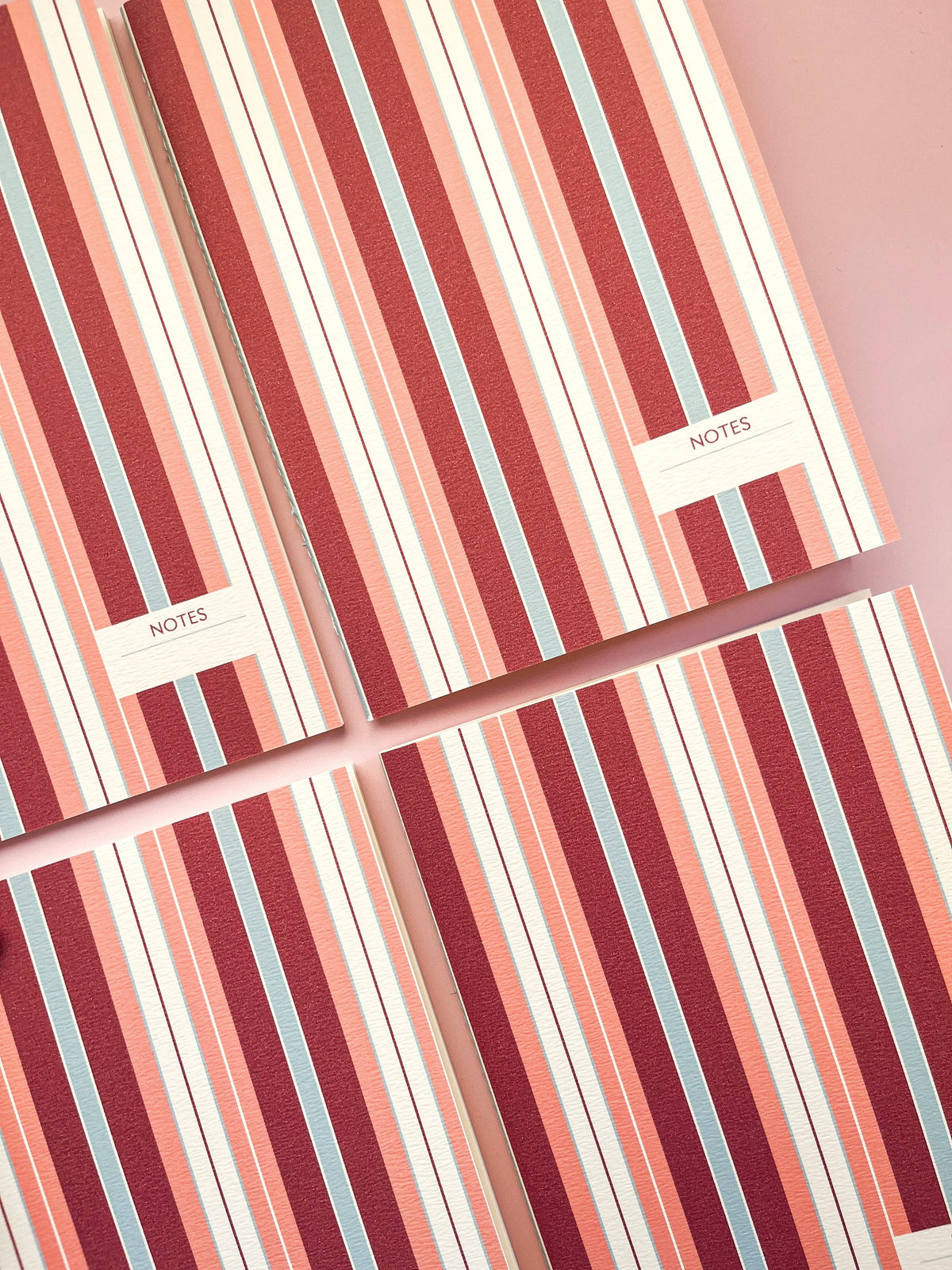 Roy / Vintage Style Striped Notebook