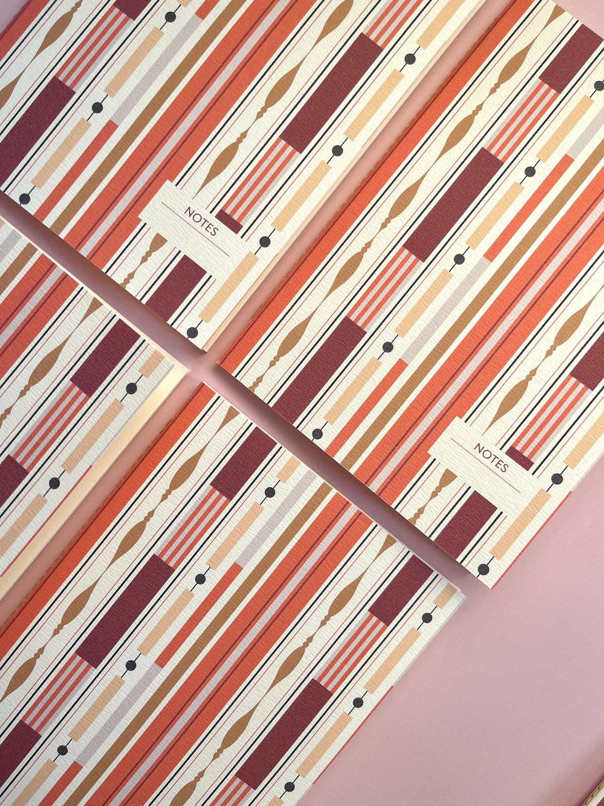 Sienna \ Stripes Handmade Notebook