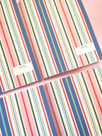 Ivy / Multi-color Striped Notebook