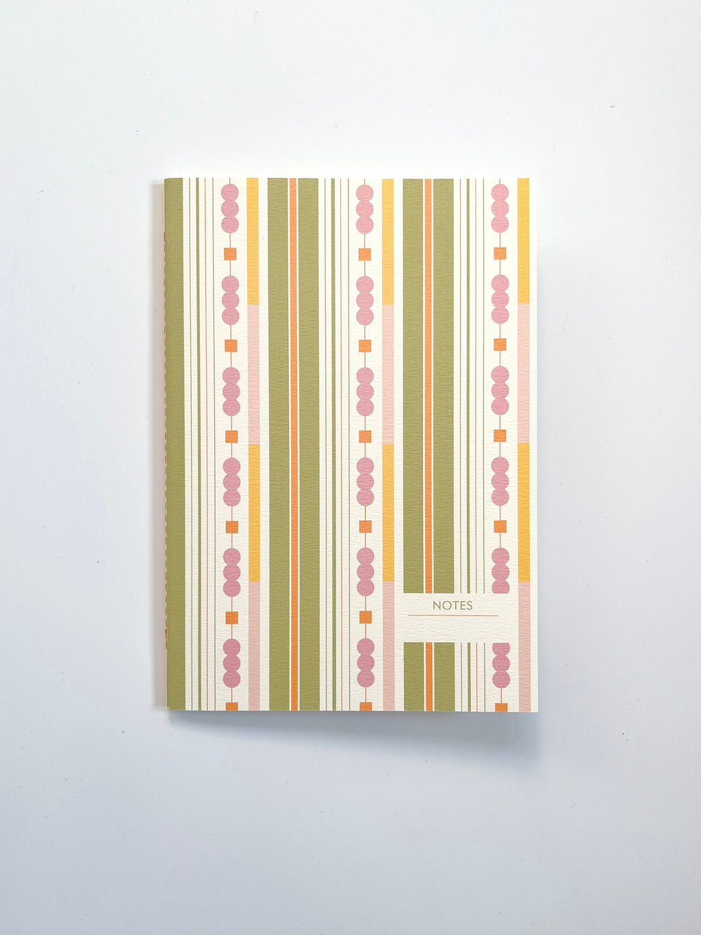 Fern \ Stripes Handmade Notebook