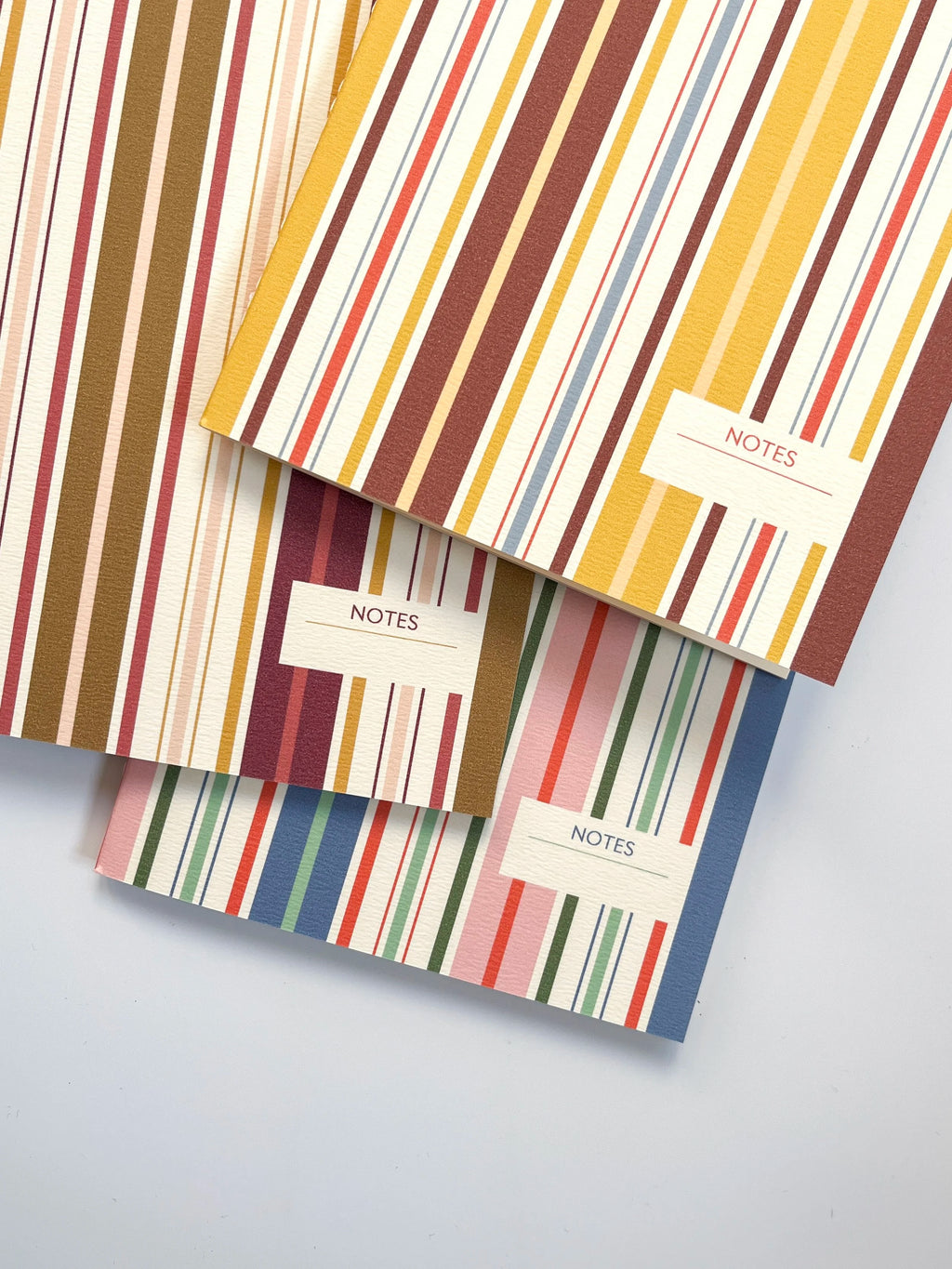Ivy / Multi-color Striped Notebook