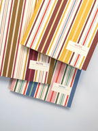 Jude / Multi-color Striped Notebook