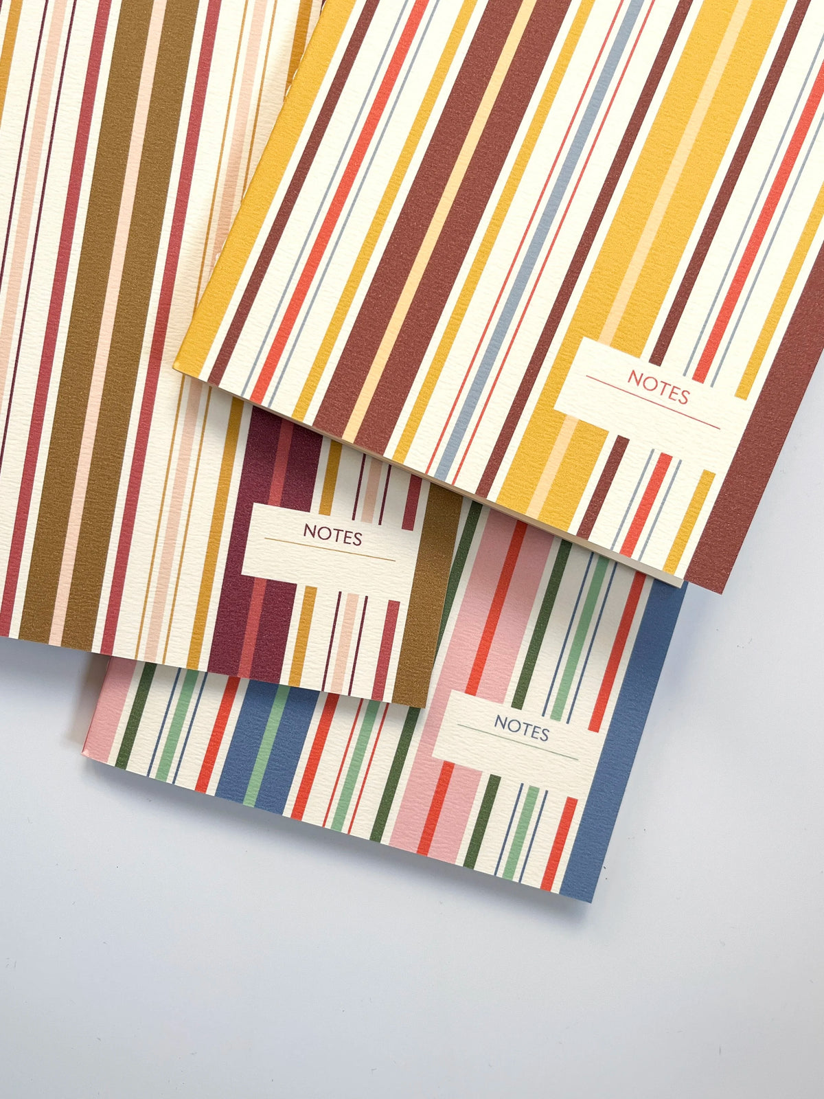 Jude / Multi-color Striped Notebook