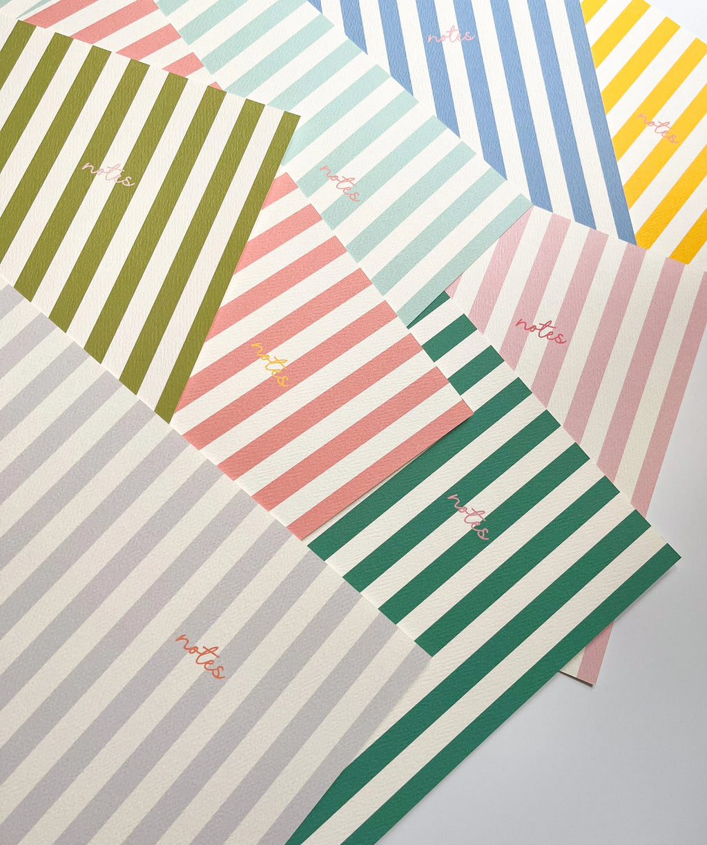 Fin Studio Striped Notebook with Contrast Colour