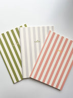 Fin Studio Striped Notebook with Contrast Colour