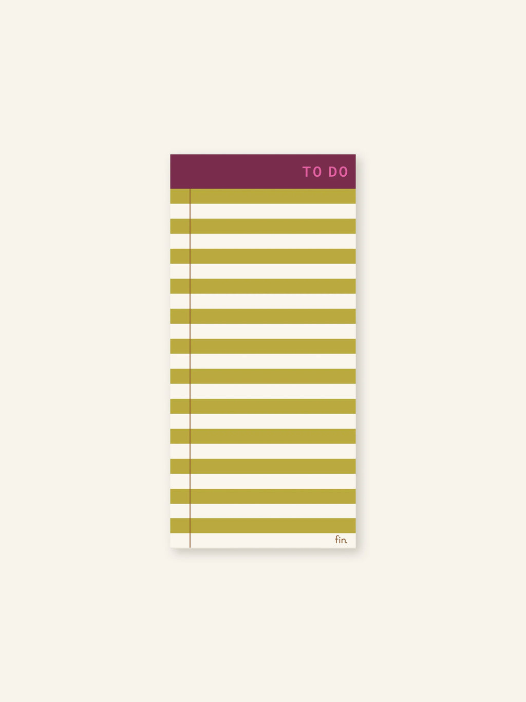 Striped To-Do List Pad / DL Size