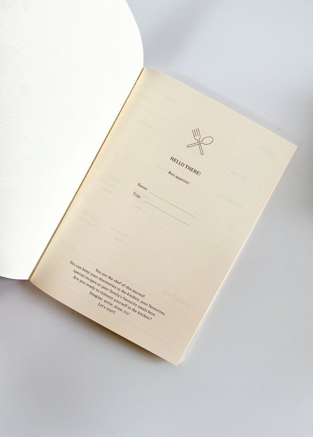 Personalised Recipe Journal / Marin A5
