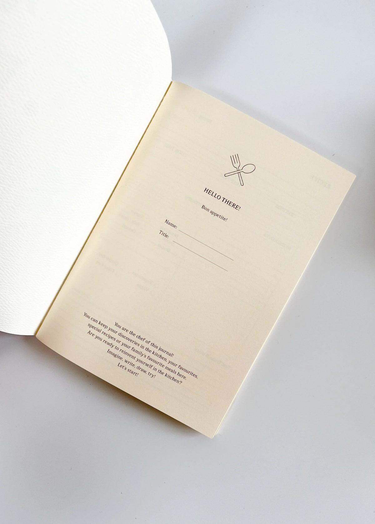 Personalised Recipe Journal / Marin A5