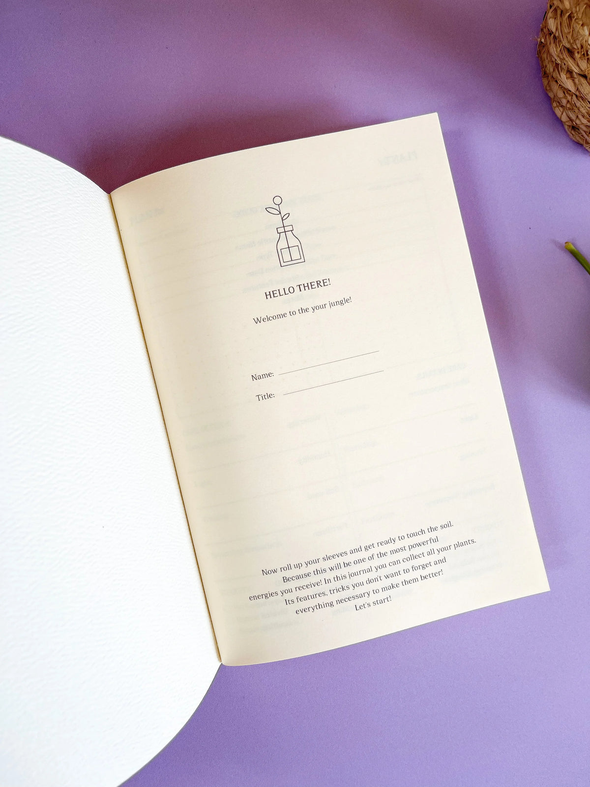 Personalised Plants Journal / Jungle A5