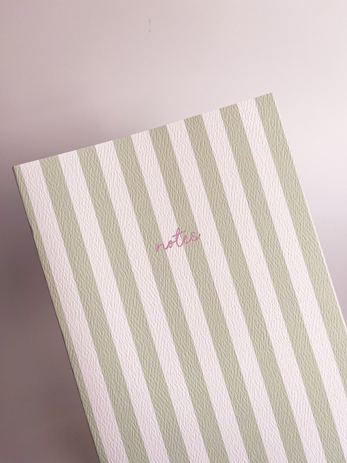 Fin Studio Striped Notebook with Contrast Colour