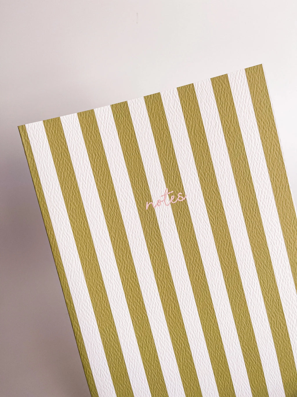 Fin Studio Striped Notebook with Contrast Colour