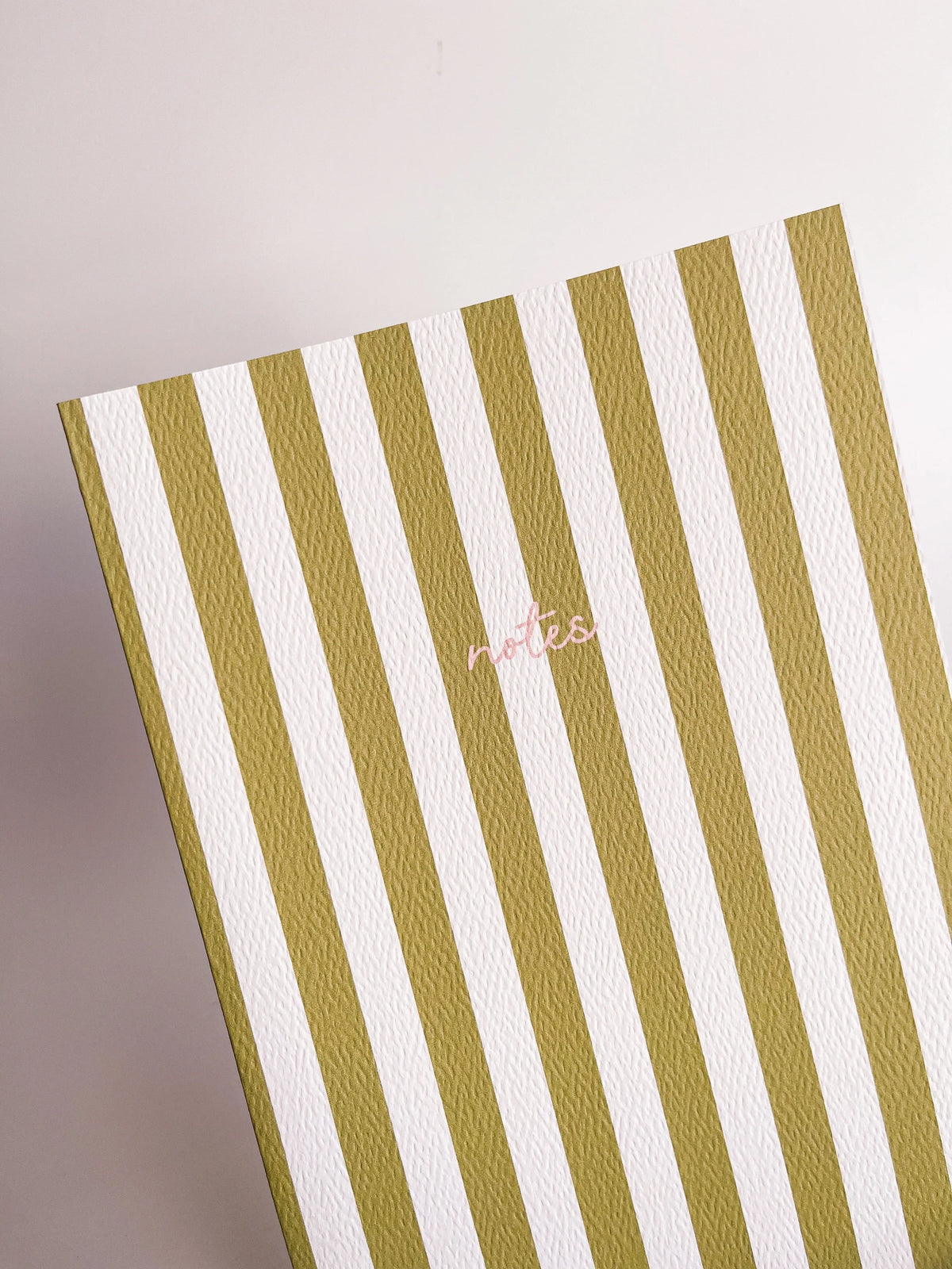 Fin Studio Striped Notebook with Contrast Colour