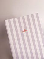 Fin Studio Striped Notebook with Contrast Colour
