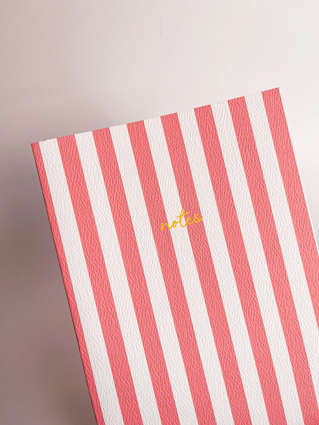 Fin Studio Striped Notebook with Contrast Colour