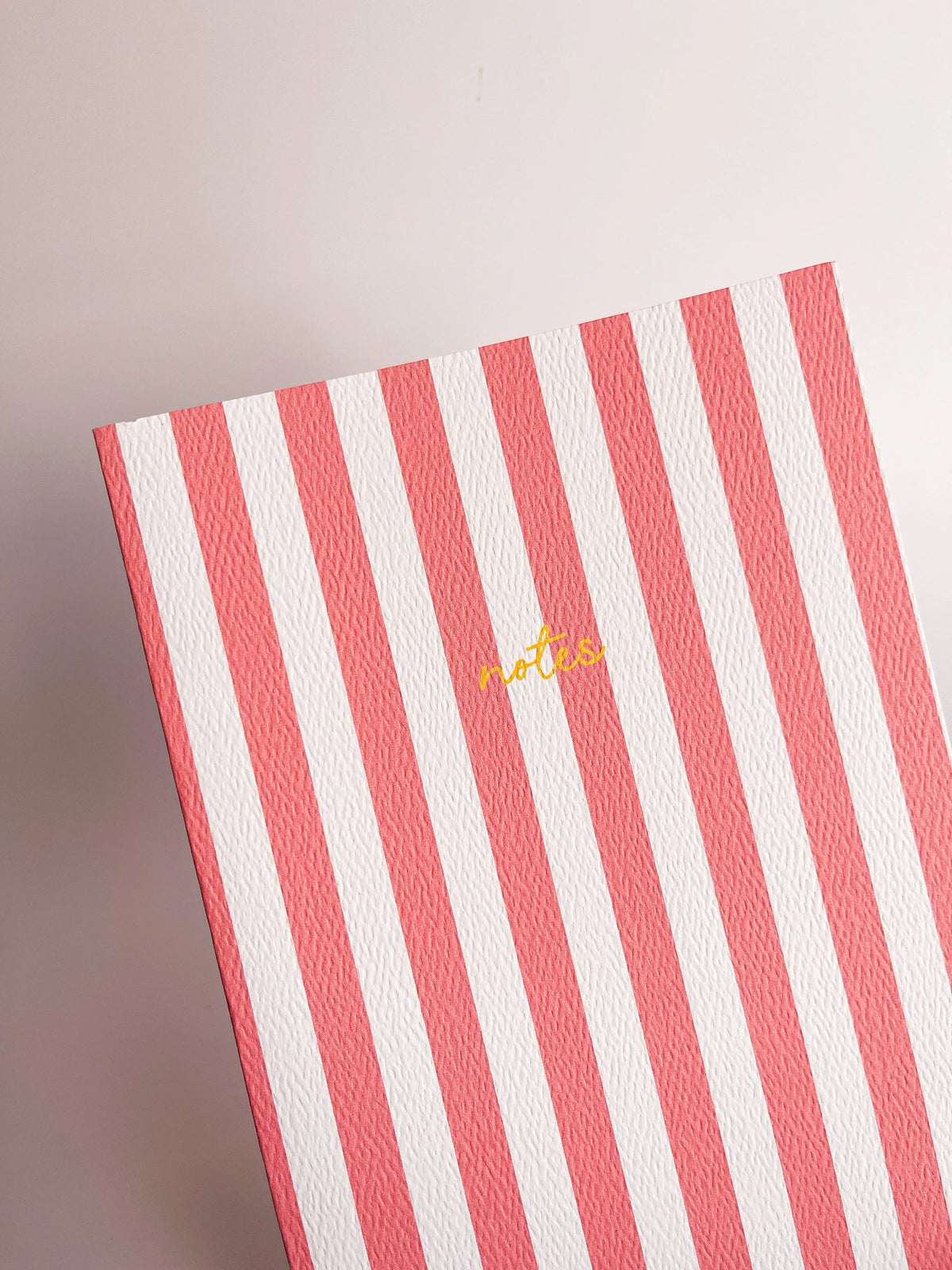Fin Studio Striped Notebook with Contrast Colour