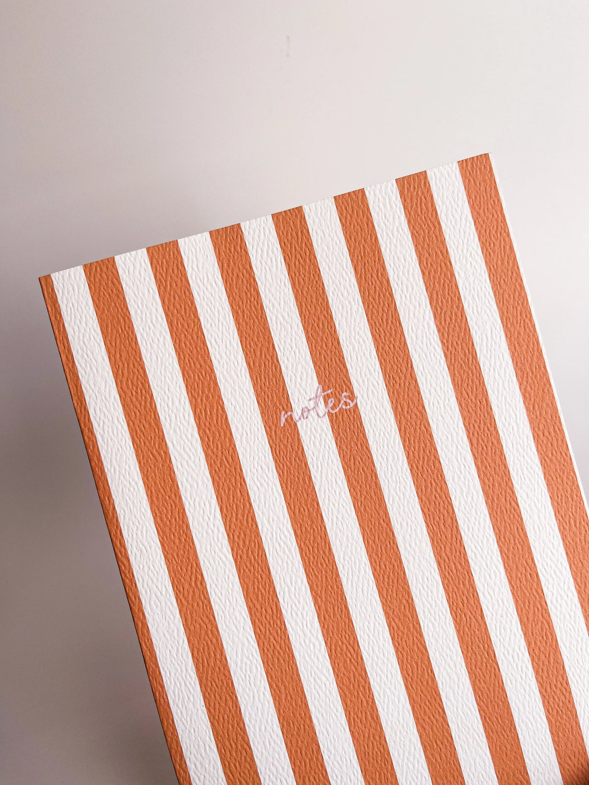 Fin Studio Striped Notebook with Contrast Colour