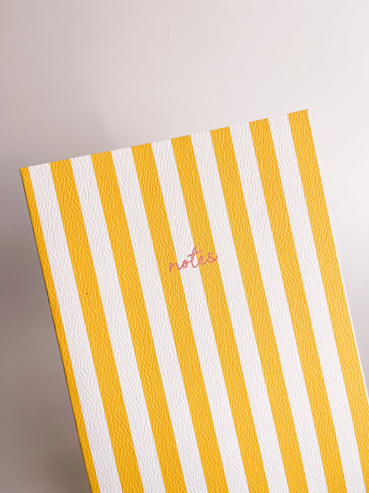 Fin Studio Striped Notebook with Contrast Colour