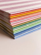 Fin Studio Striped Notebook with Contrast Colour