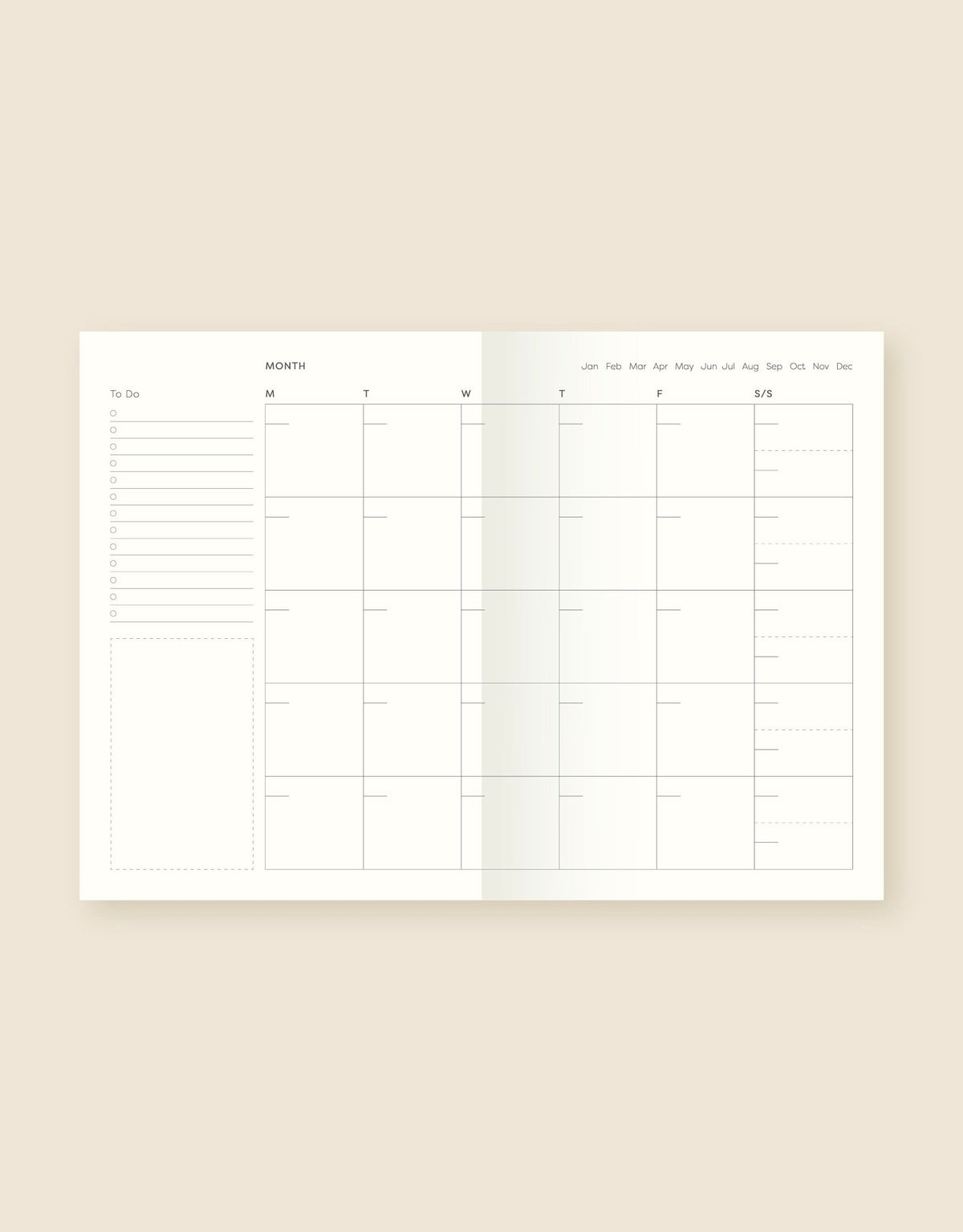 Smyrna Undated Daily Planner \ Lay-Flat Series