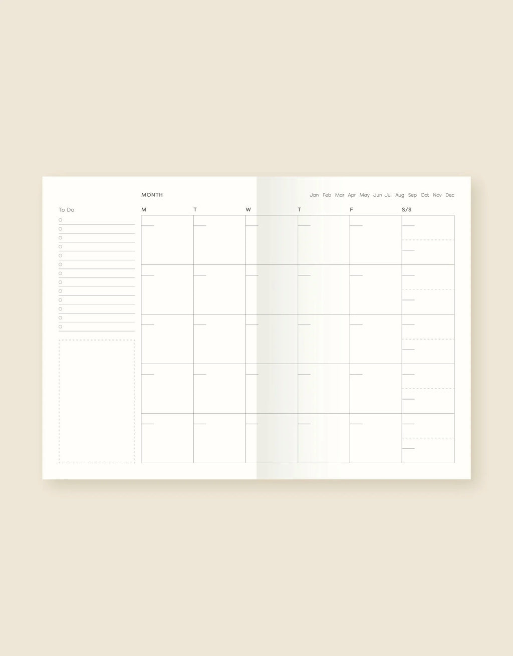 Echoes Undated Daily Planner \ Lay-Flat Series