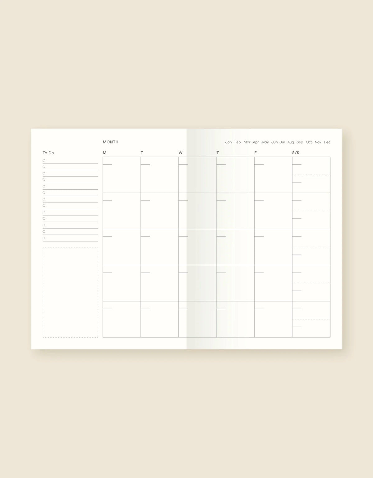 Hubi Undated Weekly Planner \ Lay-Flat Series