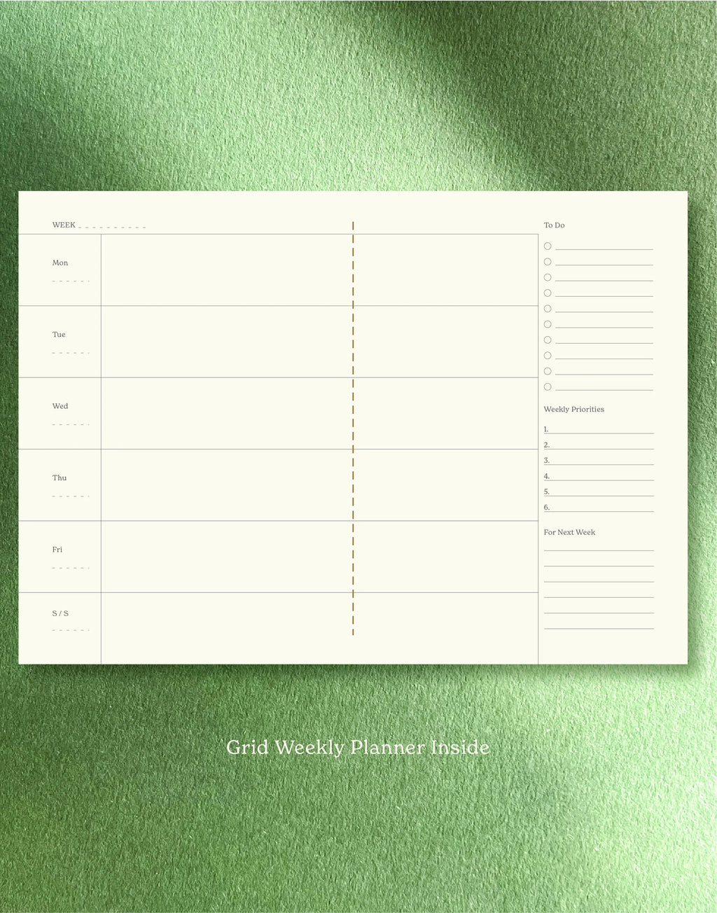 Grid Weekly Planner / Vita Series