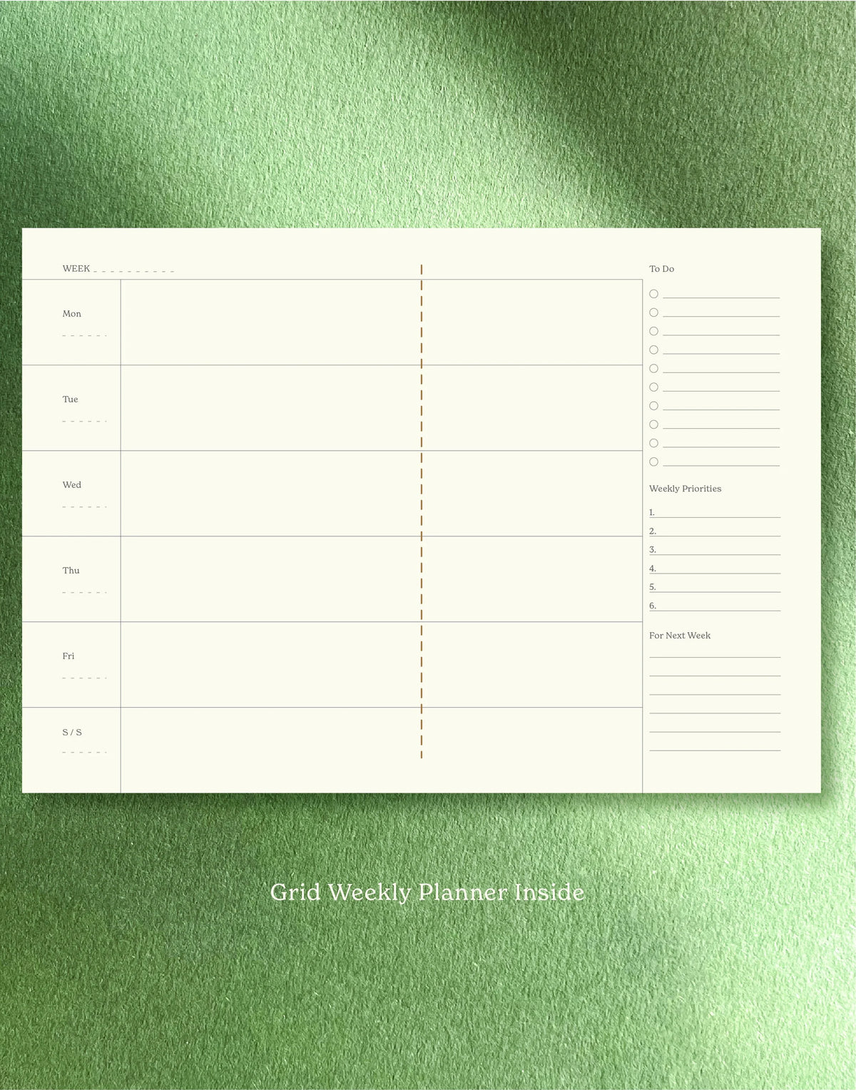 Grid Weekly Planner / Vita Series