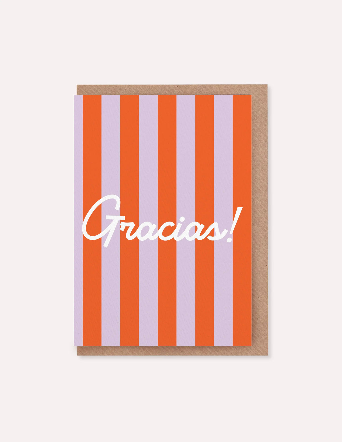 Gracias Card, Striped Colour Card