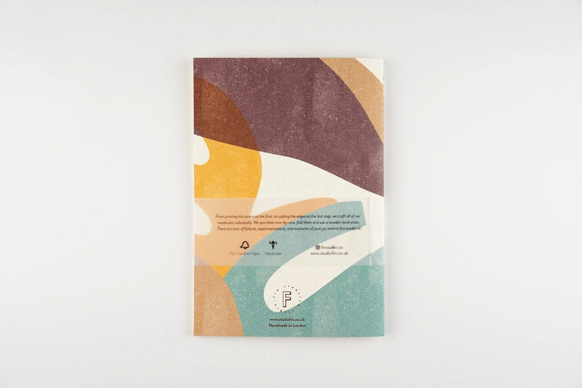 Personalised Handmade Notebook / Botanic Orange