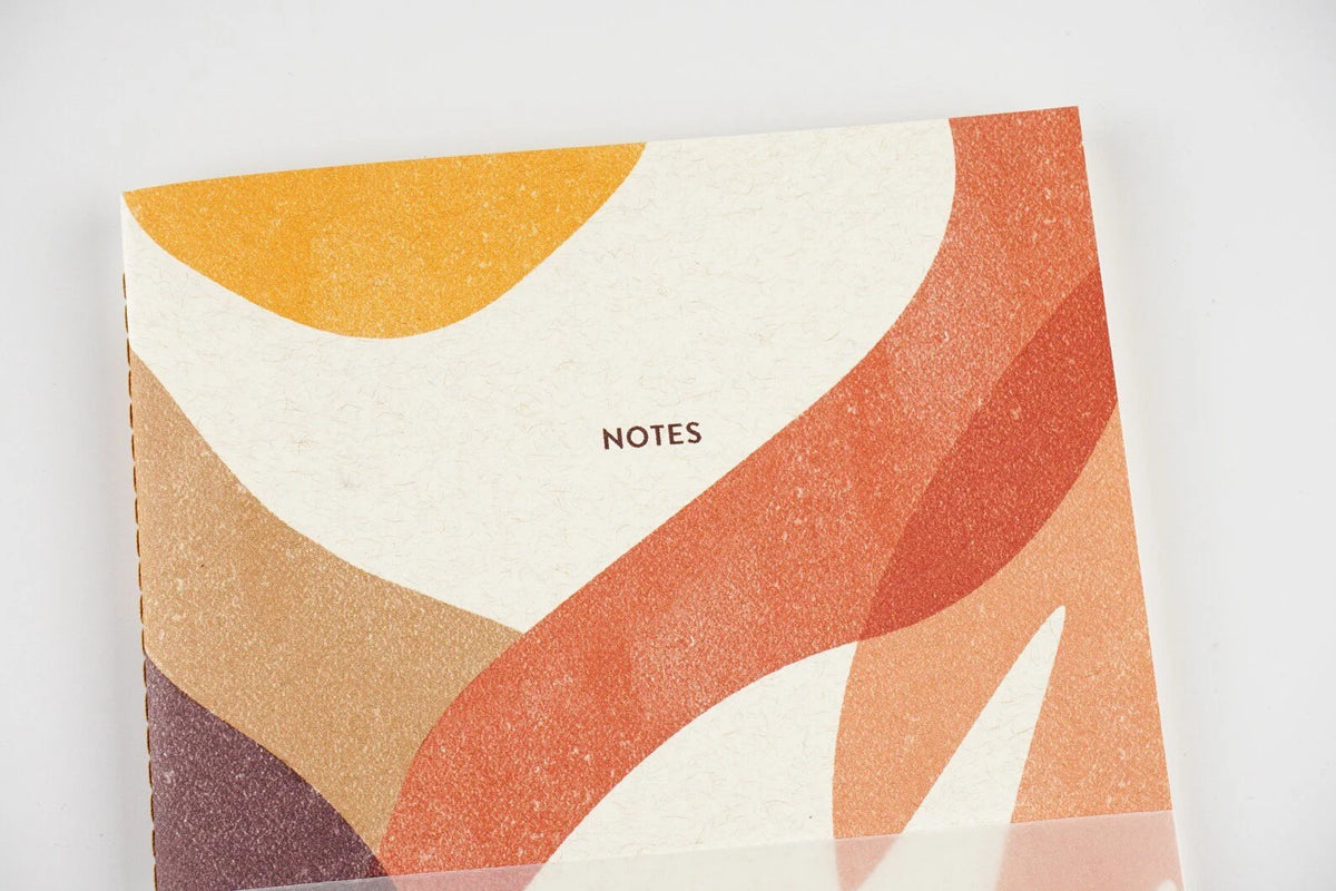 Personalised Handmade Notebook / Botanic Orange