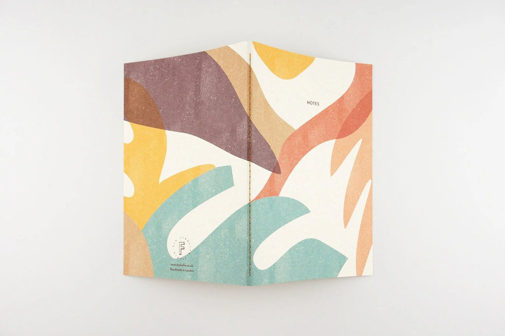 Personalised Handmade Notebook / Botanic Orange