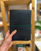 TRIFOLD Leather Journal Cover / Crazy Horse 1.8 - 2.0 mm / A5-A6 & B5-B6