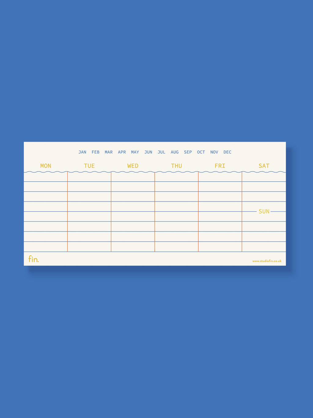 Mini Undated Weekly Planner \ DL Size Weekly Planner