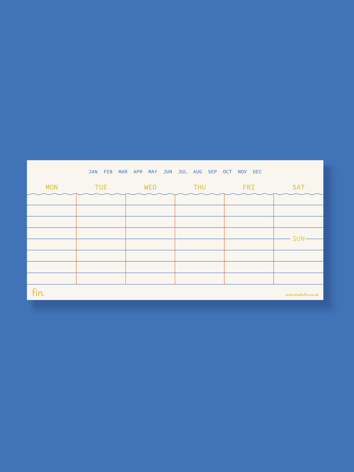 Mini Undated Weekly Planner \ DL Size Weekly Planner