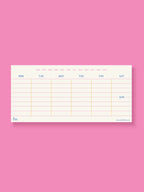 Mini Undated Weekly Planner \ DL Size Weekly Planner