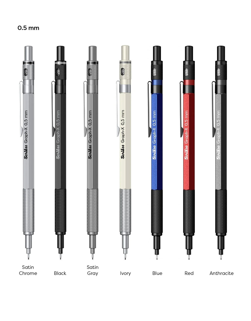 Scrikss Graph-X Mechanical Pencil / 0.5 - 0.7 - 2 mm