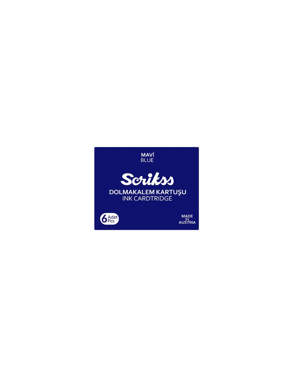 Scrikss Fountain Pen Ink Cartridges / 7 Colours